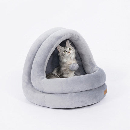 Cuccia Morbida in Velluto per Gatti e Cani Piccoli - Zenialux