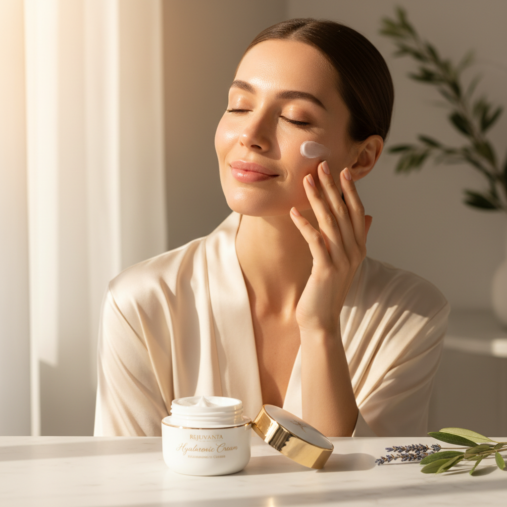 Crema viso idratante all'acido ialuronico – lifestyle premium