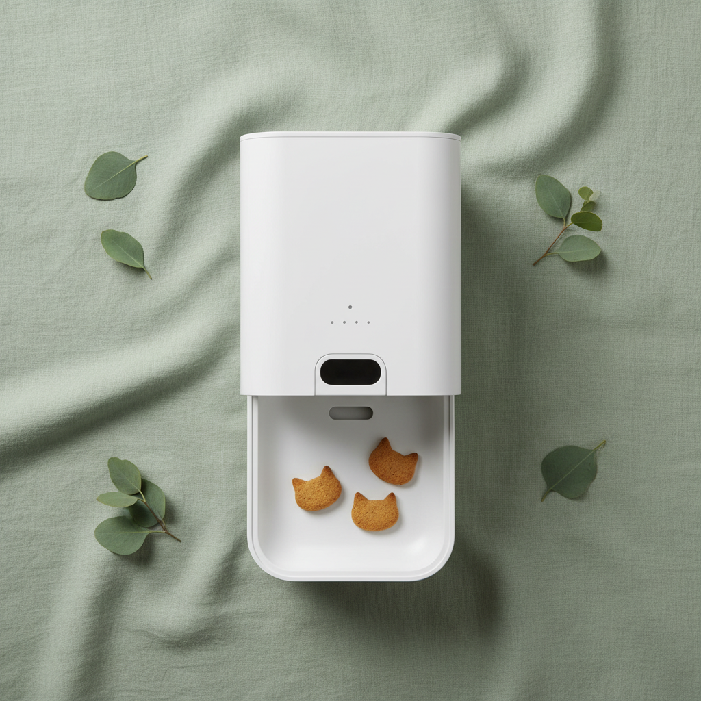 Distributore smart Zenialux - flat lay sage green